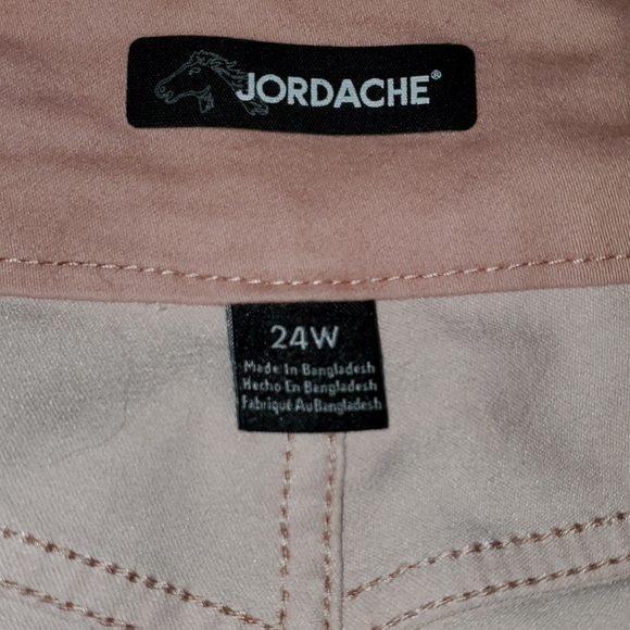 Plus size Light pink Jordache Jeggings - Picture 2 of 4